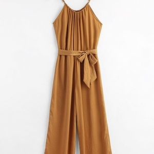 Zaful gold jumpsuit
